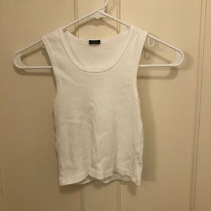 brandy melville white tank top